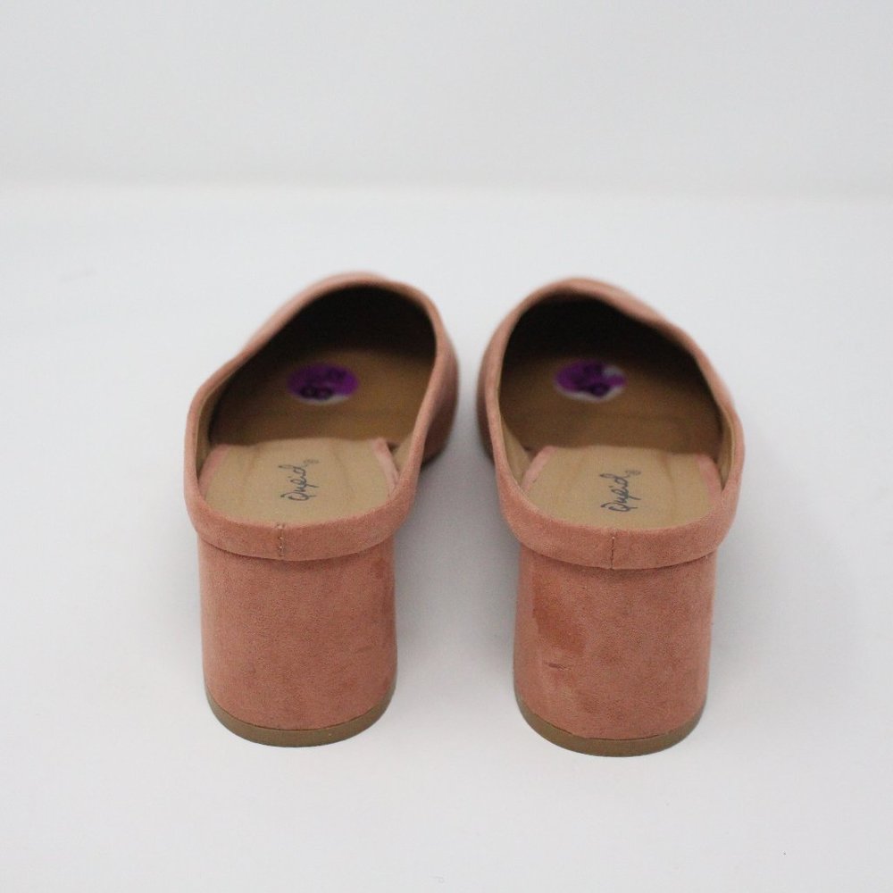 dusty pink mules